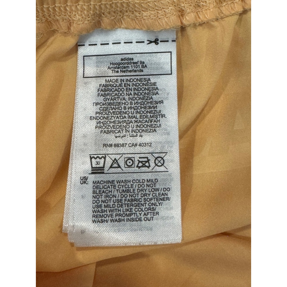 Adidas Pacer Woven Deboss Training Running Shorts Pulse Amber Sz L - Picture 7 of 7